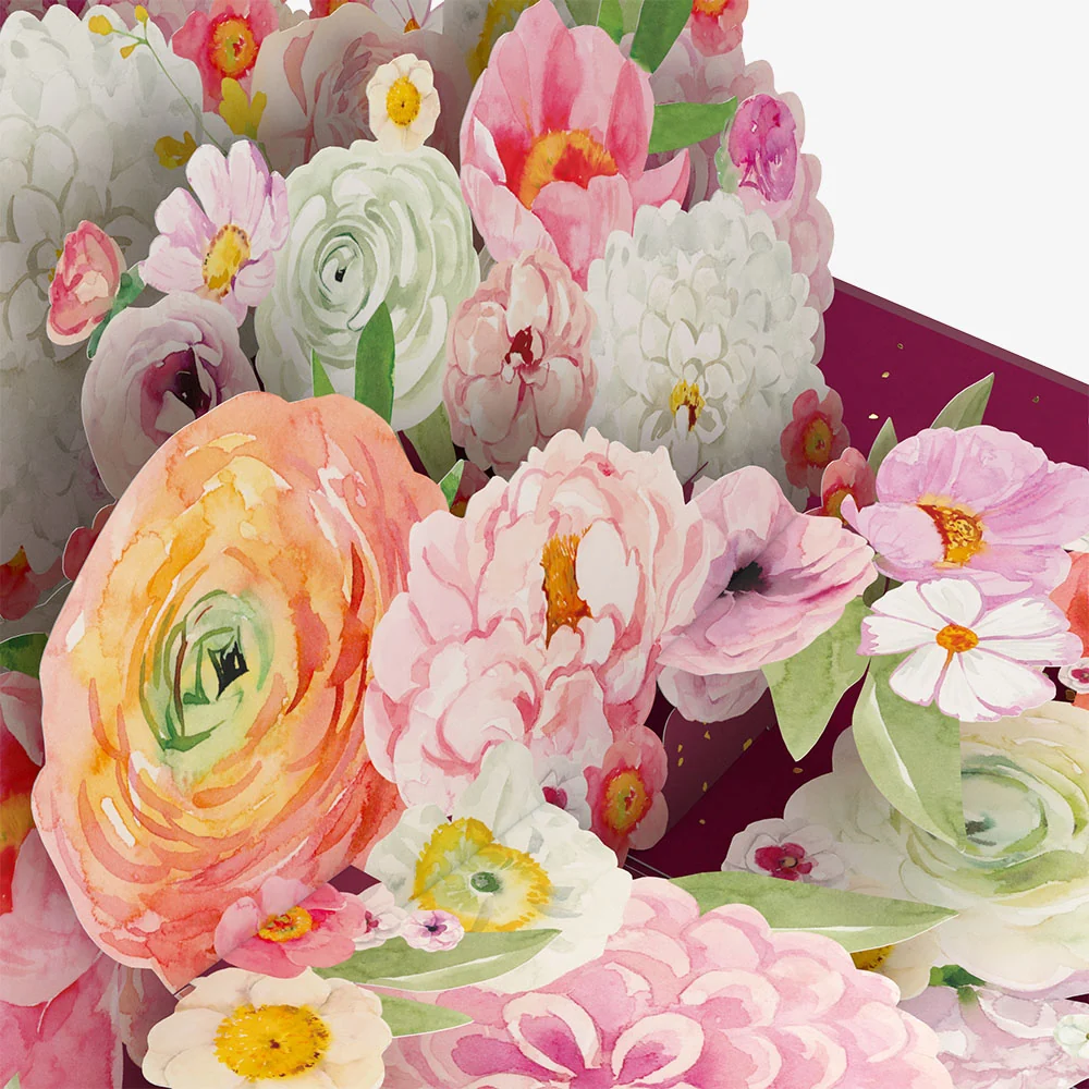 Lovepop Blush Blooms Birthday Pop-Up Card and Sentiment Set for Sister Cream - Image 3