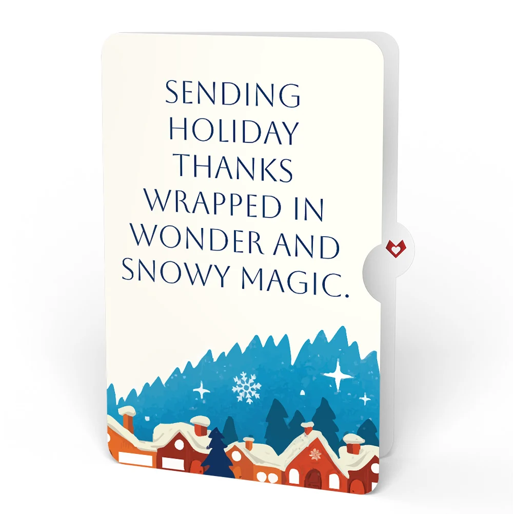 Lovepop Magic of Christmas Santa's Sleigh Light-Up Pop-Up Card and Snowy Magic Thank You Sentiment Set Cream - Image 4