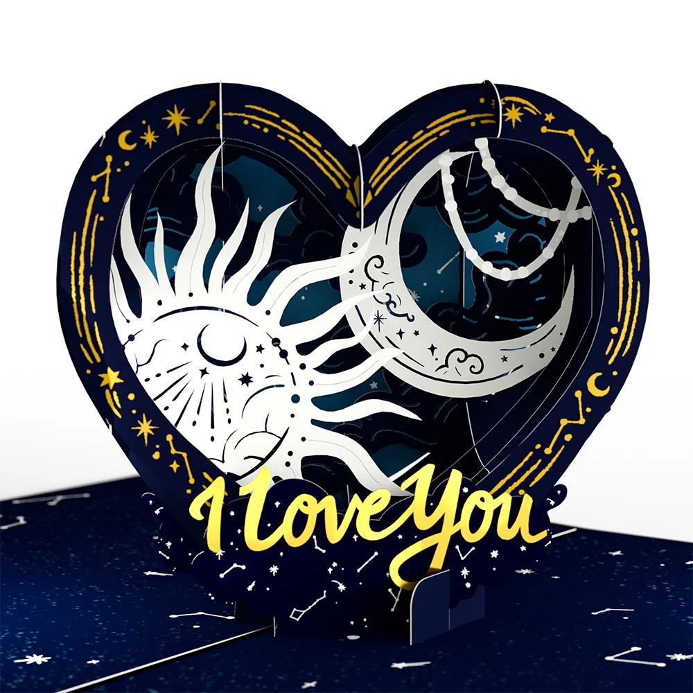 Lovepop Celestial Love Pop-Up Card and Pisces Zodiac Sentiment Set - Image 3