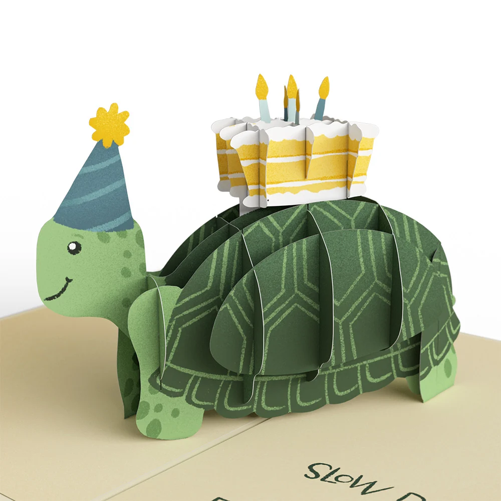 Lovepop Shell-ebrate 80th Birthday Turtle Pop-Up Card and Sentiment Set - Image 3