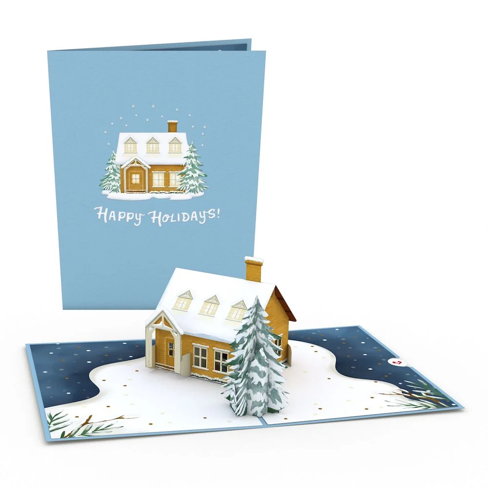 Lovepop Happy Holidays House Pop-Up Card