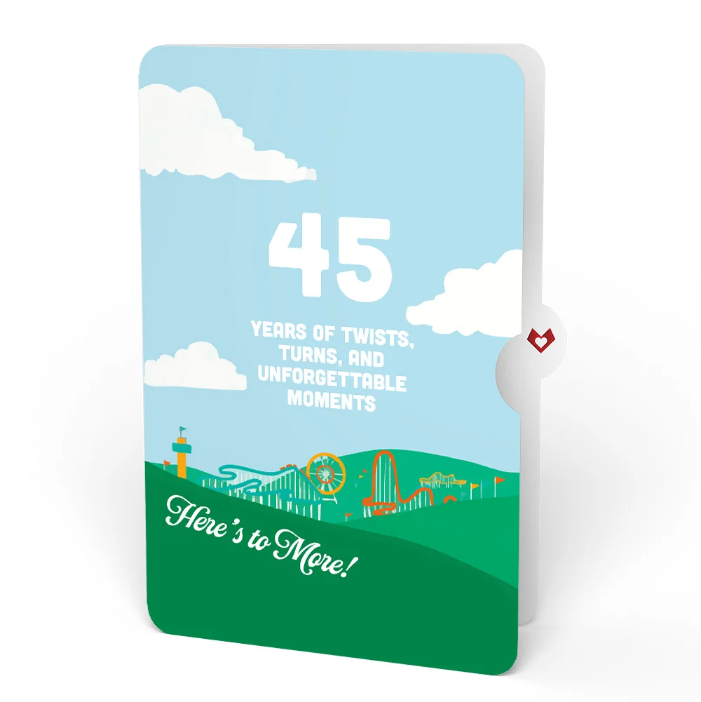 Lovepop Over the Hill 45th Birthday Pop-Up Card and Sentiment Set - Image 4