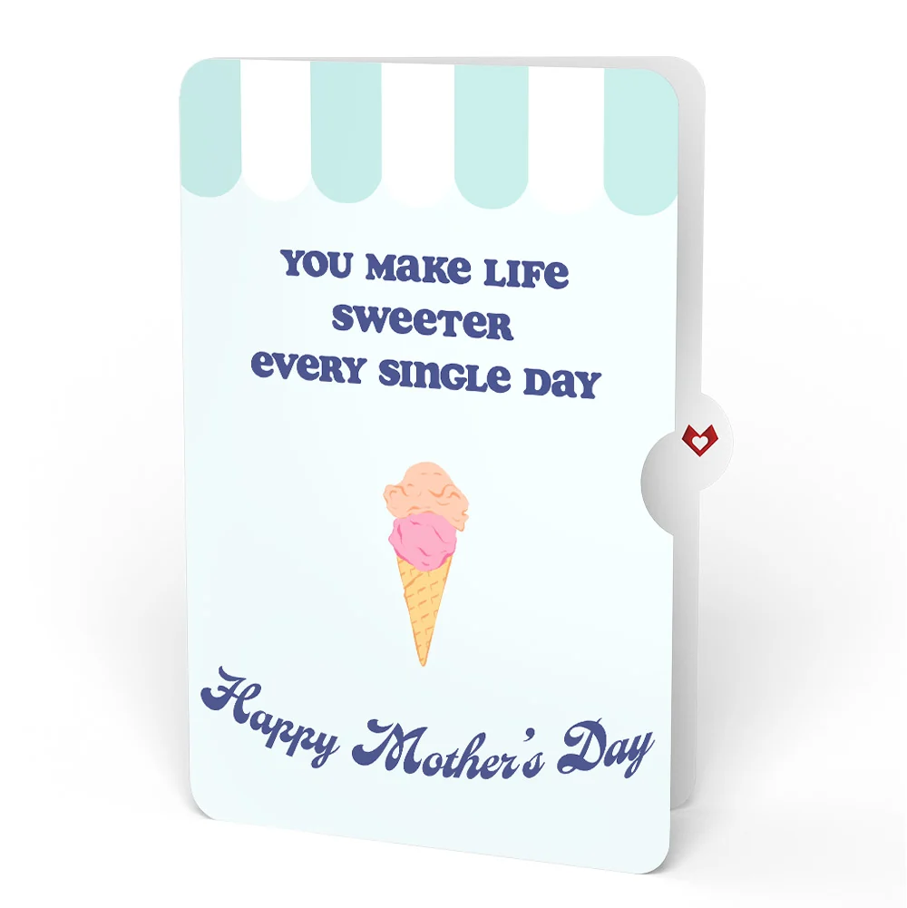 Lovepop Sweet Day Ice Cream Mother’s Day Pop-Up Card and Sentiment Set for Mom - Image 4