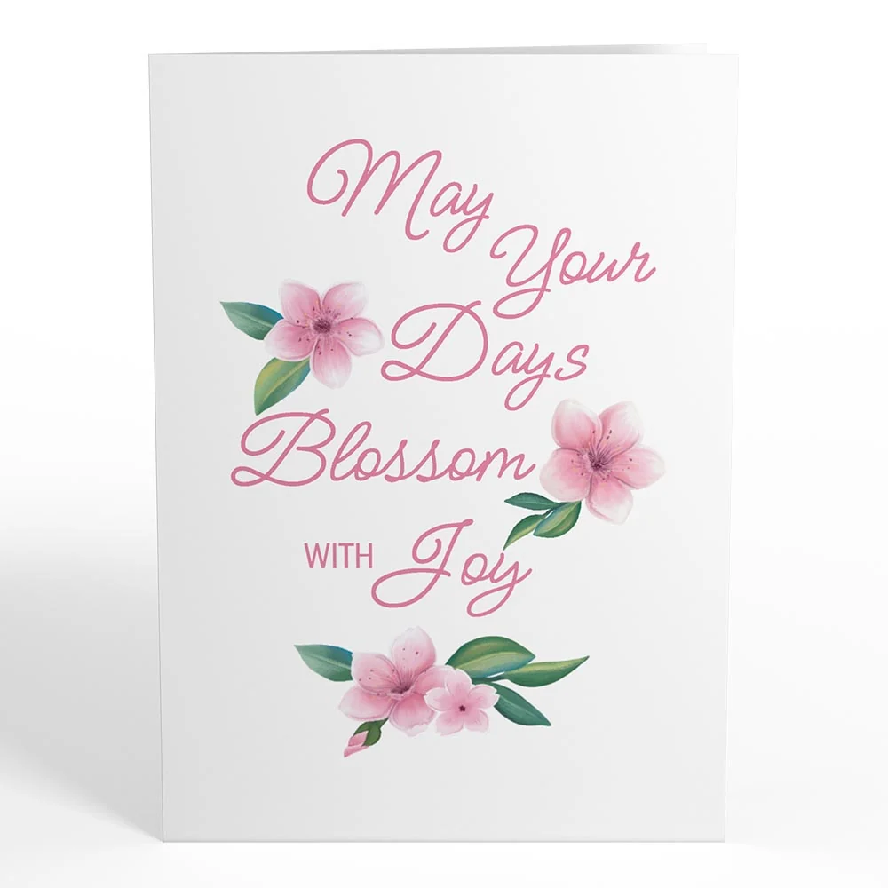 Lovepop May Your Days Blossom with Joy Card with Mini Bouquet - Image 3