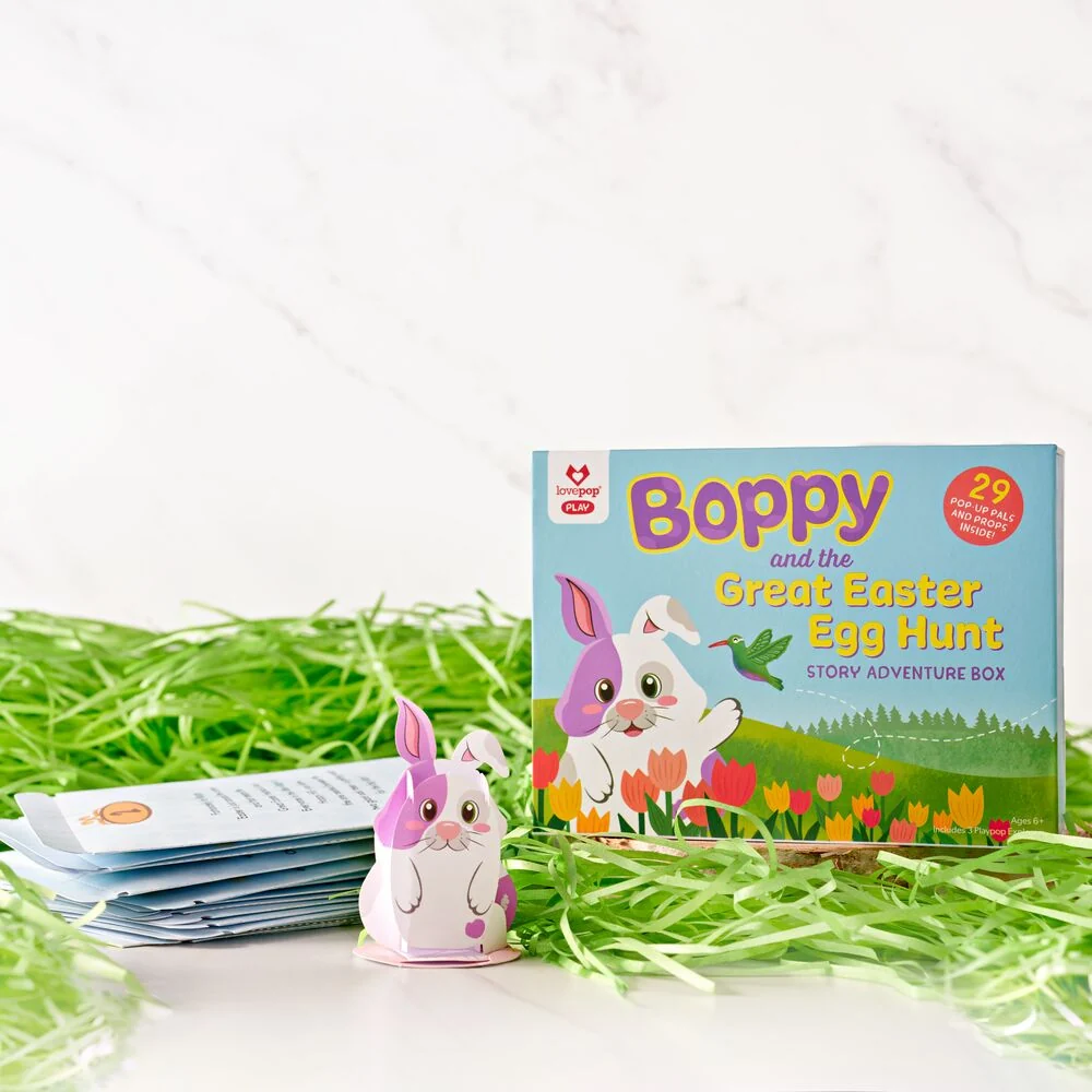 Lovepop Boppy and the Great Easter Egg Hunt Story Adventure Box Basket - Image 4
