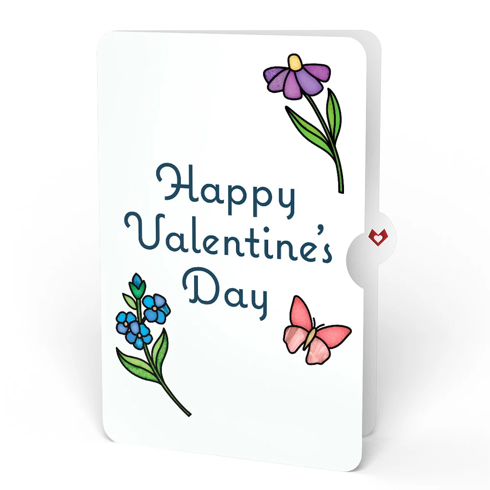 Lovepop Sunlit Hydrangeas Valentine Suncatcher Bouquet and Sentiment Set Glass - Image 4