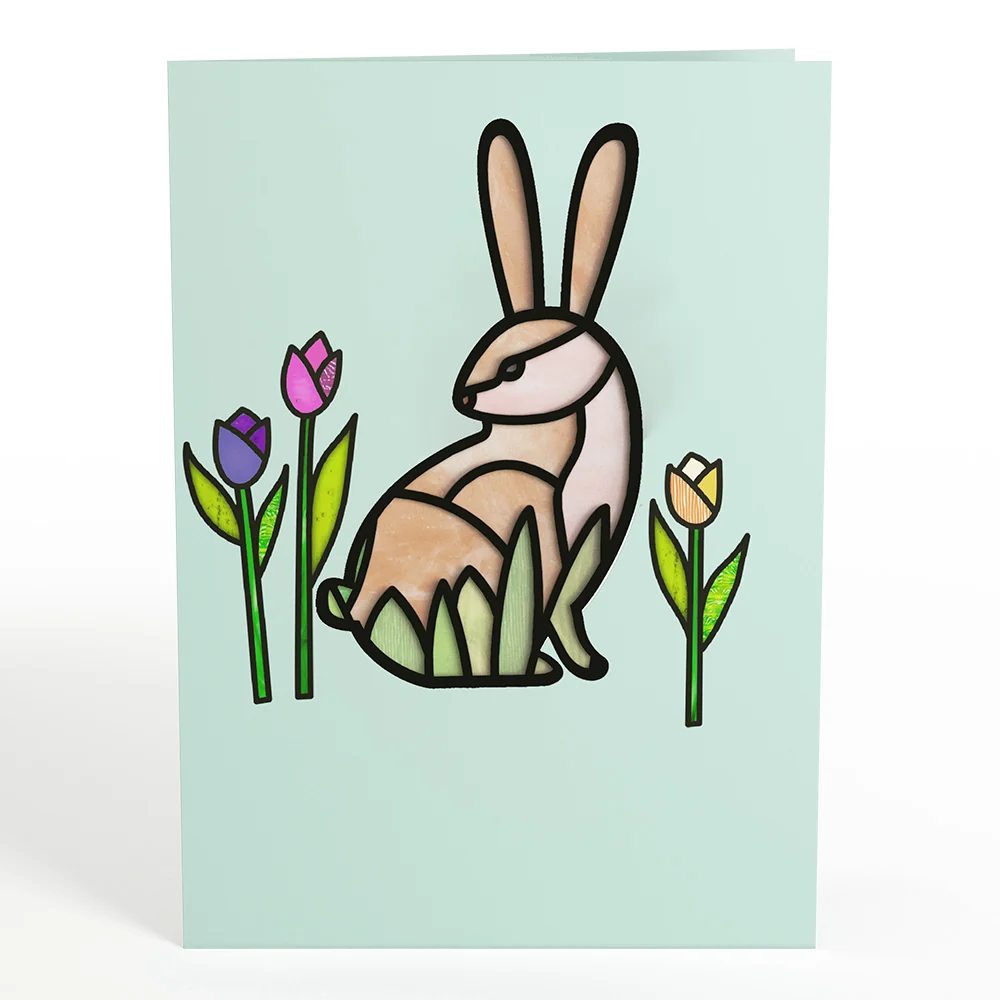 Lovepop Springtime Bunny Suncatcher Card - Image 5