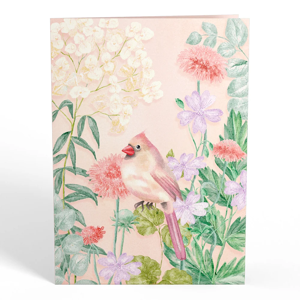 Lovepop Cardinals in the Garden Pop-Up Card - Image 4