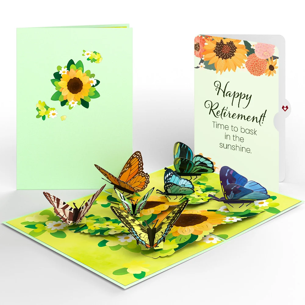 Lovepop Sunflower Butterflies Retirement Pop-Up Card and Sentiment Set