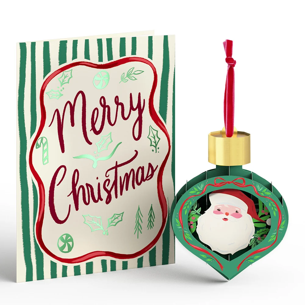 Lovepop Timeless Christmas Classic Ornament Card 3-Pack - Image 2