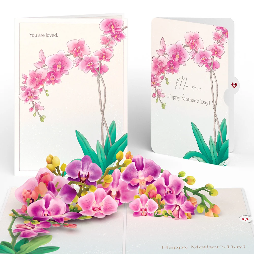 Lovepop Mother’s Day Orchid Pop-Up Card and Sentiment Set for Mom