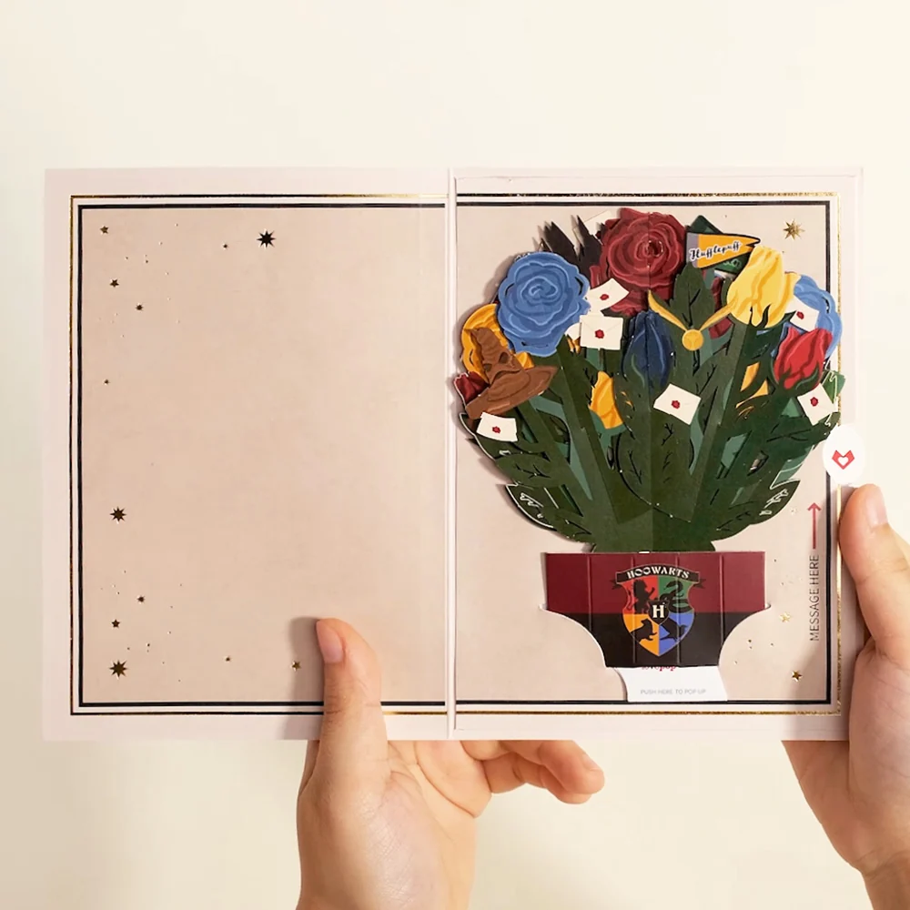 Lovepop Harry Potter Spellbinding Birthday Card with Mini Bouquet - Image 3