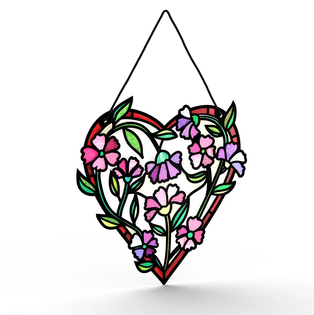 Lovepop Love Grows Heart Valentine Suncatcher Card and Sentiment Set for Granddaughter Glass - Image 3
