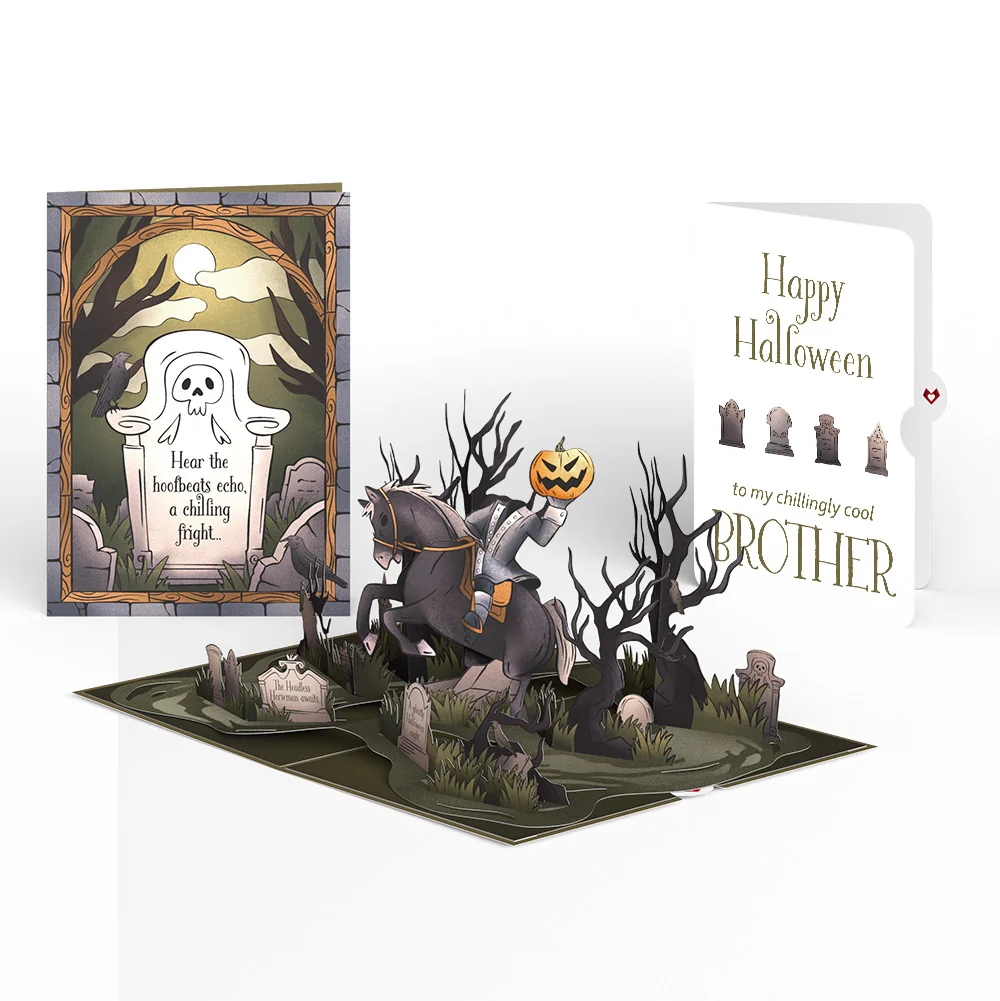 Lovepop Headless Horseman Halloween Pop-Up Card and Sentiment Set for Brother