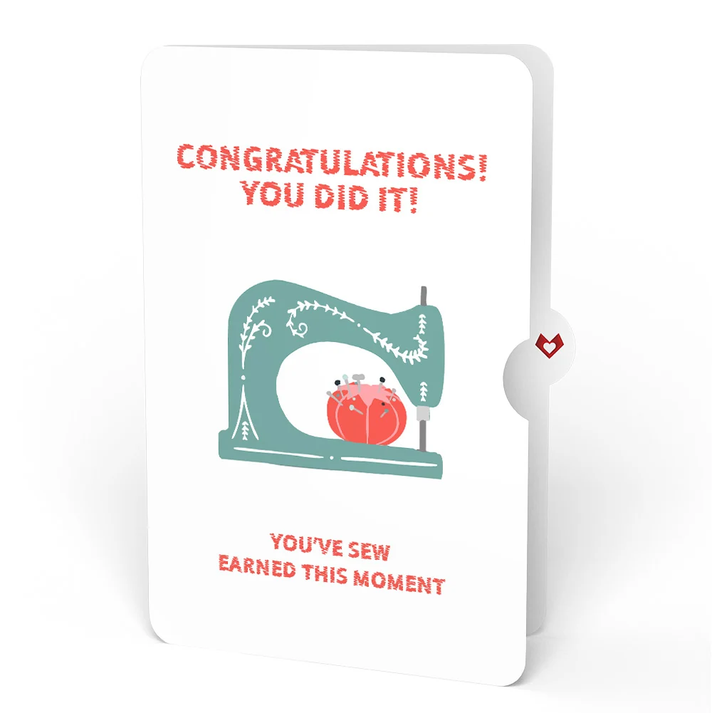 Lovepop Love You Sew Much Congratulations Pop-Up Card and Sentiment Set - Image 4