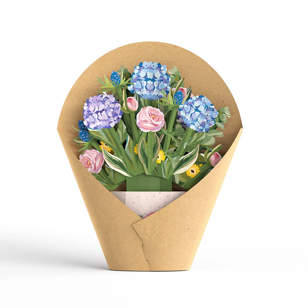 Lovepop Mother's Day Hydrangeas Pop-Up Card & Bouquet Bundle - Image 6