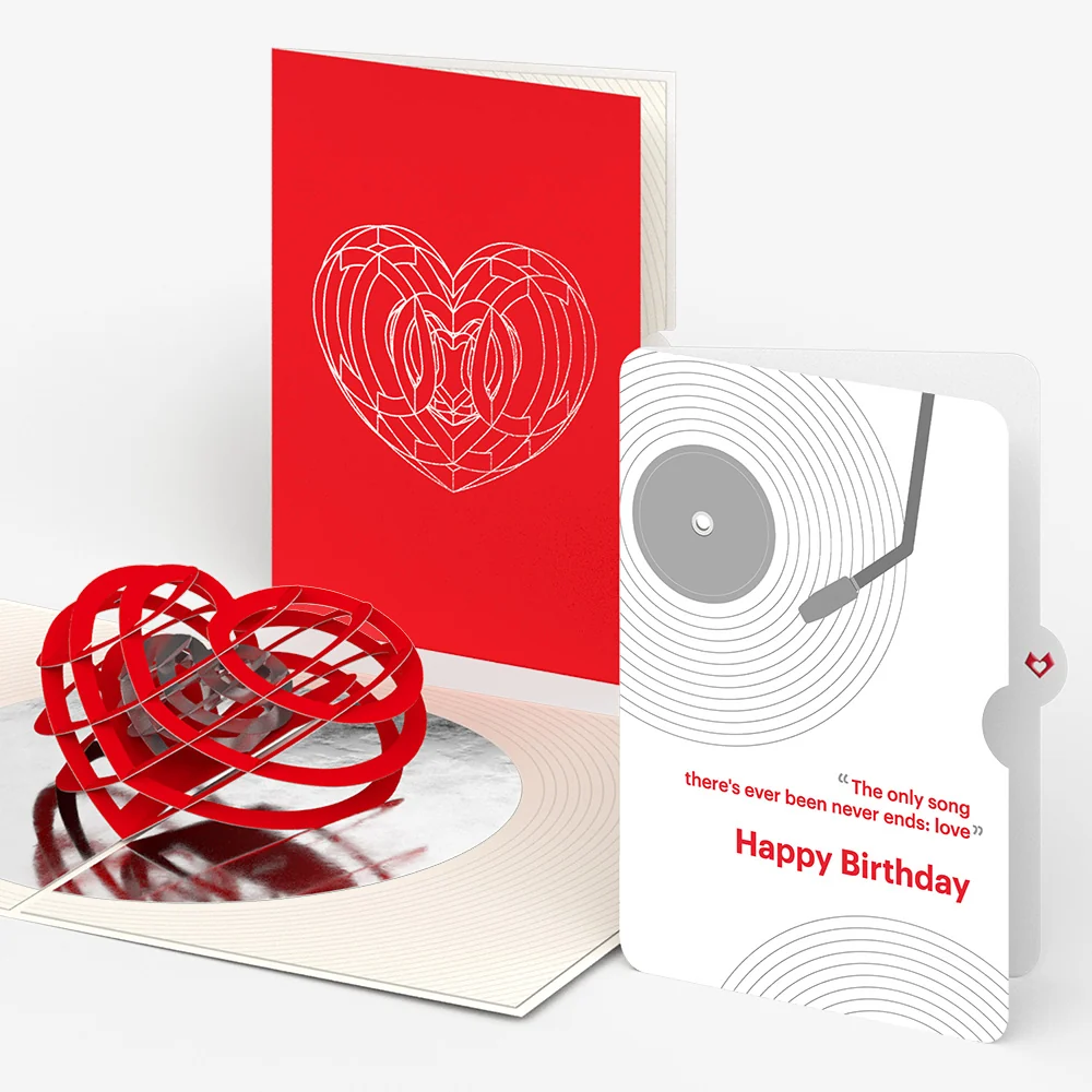 Lovepop OK Go: Love Pop-Up Card and Timeless Melody Birthday Sentiment Set