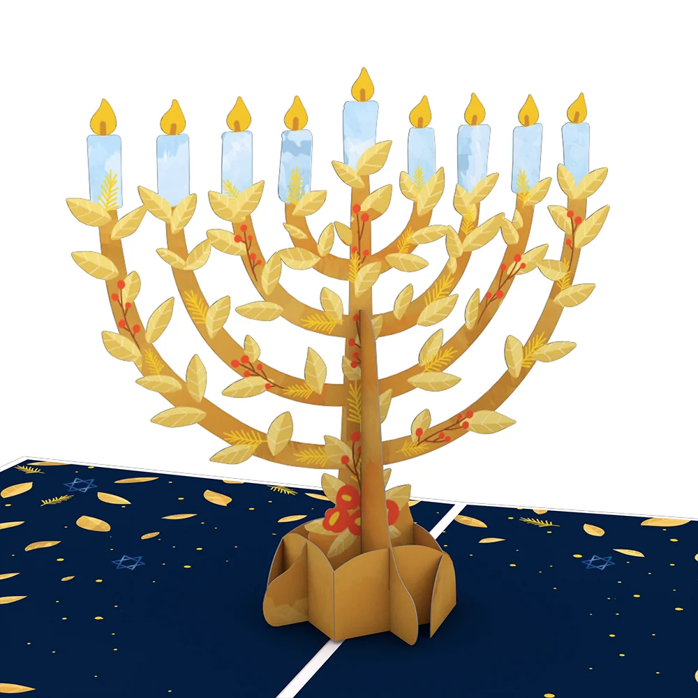 Lovepop Menorah Pop-Up Card Candle - Image 2