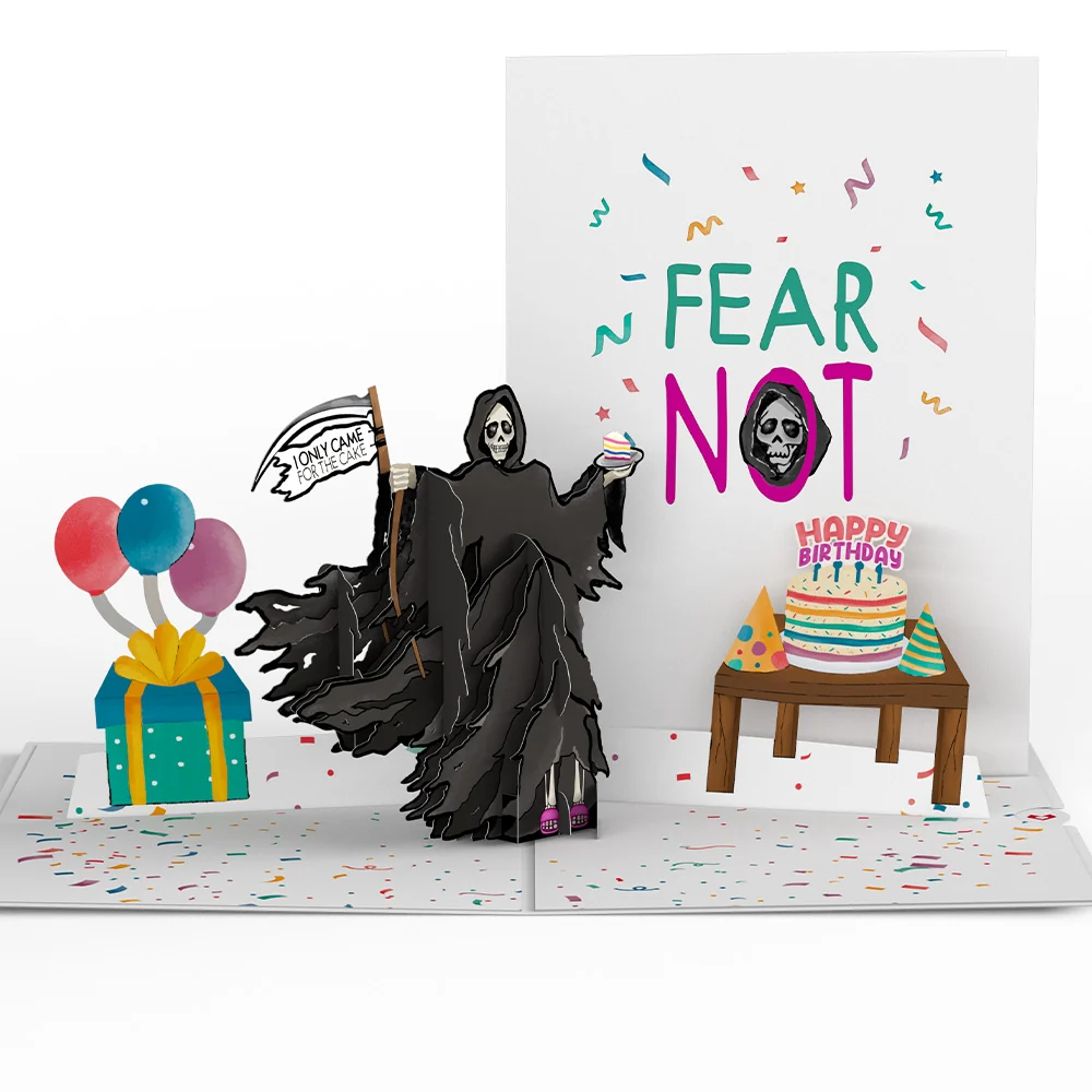 Lovepop Grim Reaper Dark Humor Birthday Pop-Up Card