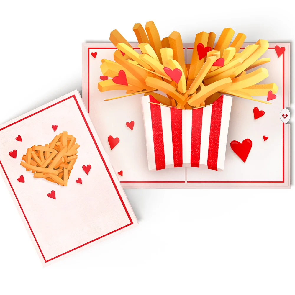 Lovepop Crunchy Love Fries Pop-Up Card