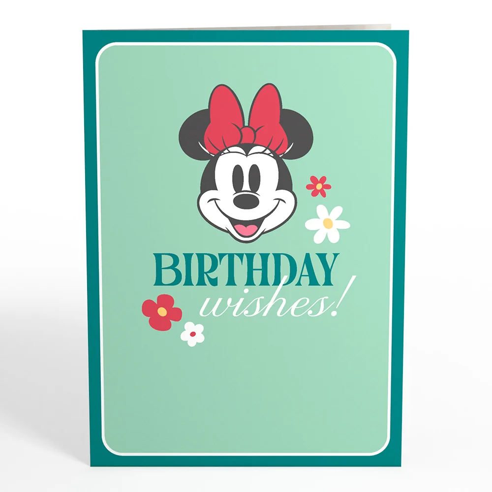 Lovepop Disney's Minnie Mouse Birthday Wishes Card with Mini Bouquet - Image 4