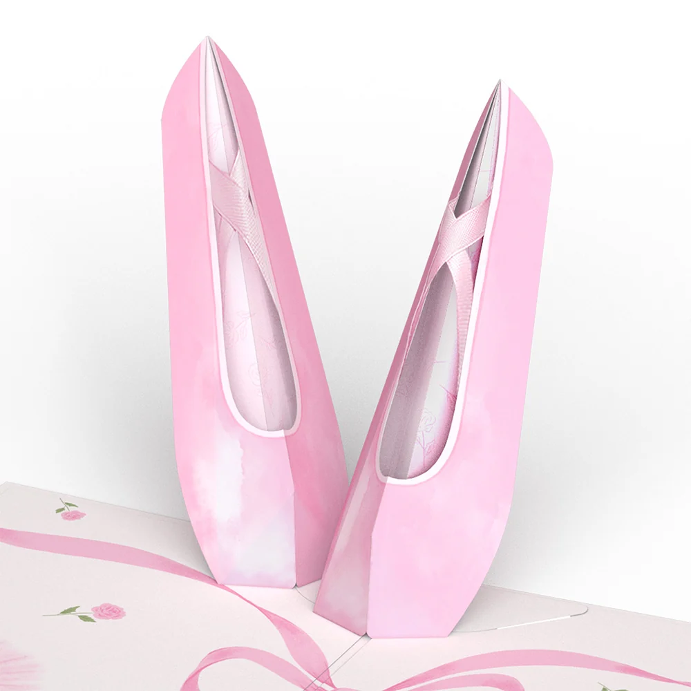 Lovepop Ballet Slippers Pop-Up Card - Image 2