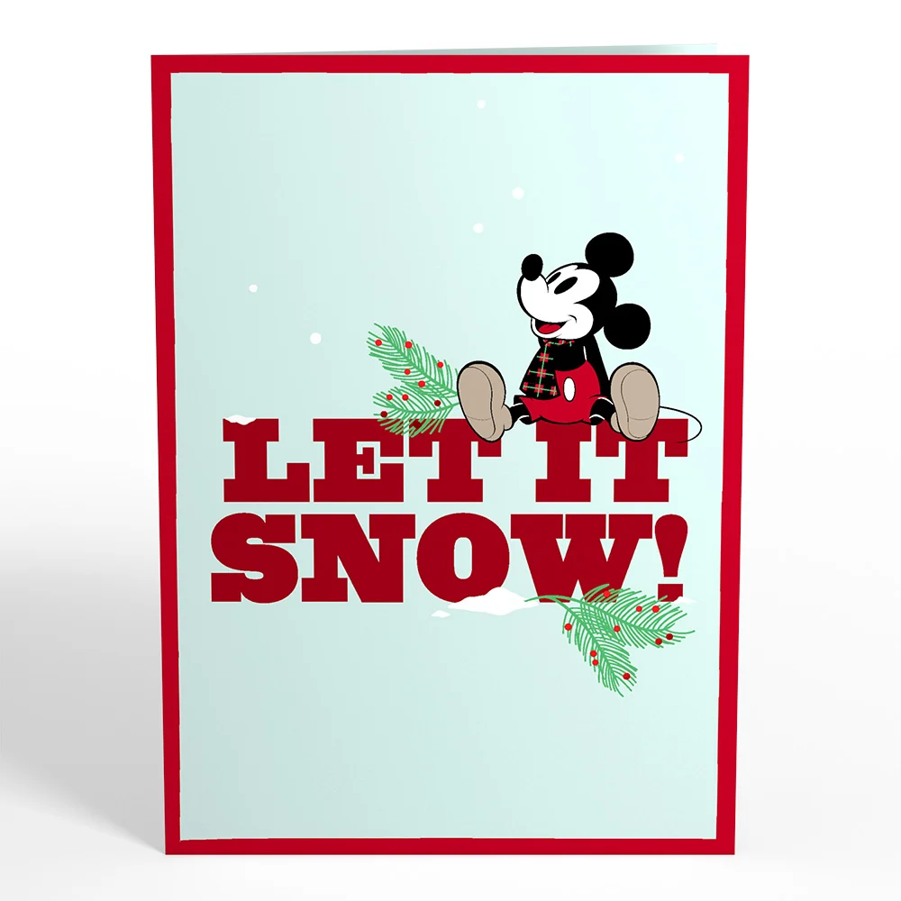 Lovepop Disney's Mickey Mouse Let It Snow Pop-Up Card - Image 4