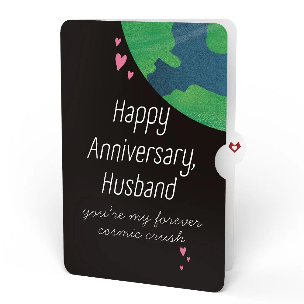 Lovepop You've Abducted My Heart Anniversary Light-Up Pop-Up Card and Sentiment Set for Husband - Image 4