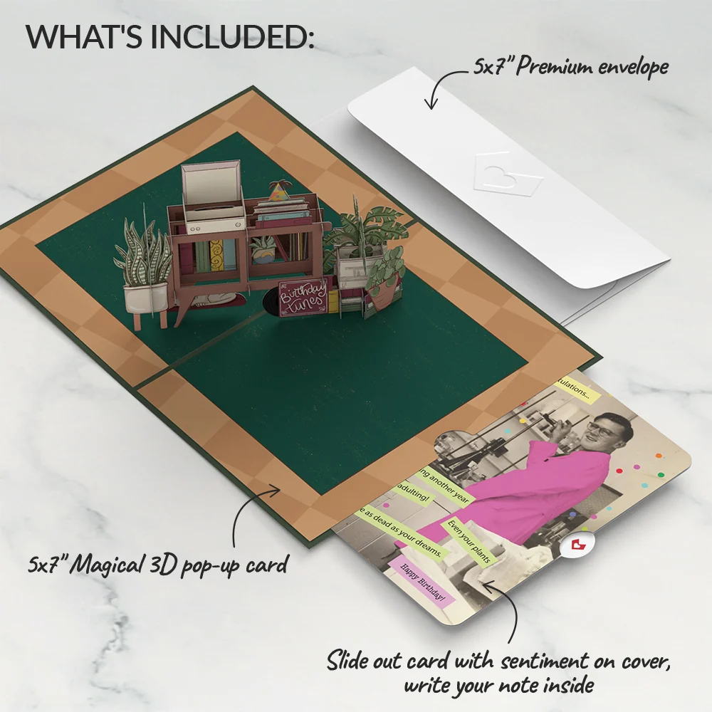 Lovepop Birthday Houseplants Pop-Up Card and Sentiment Set - Image 2