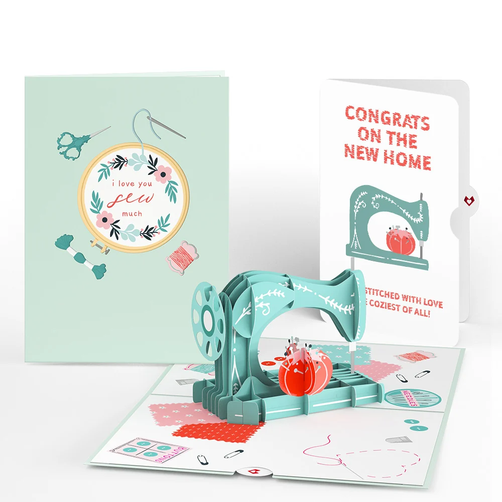 Lovepop Love You Sew Much Housewarming Pop-Up Card and Sentiment Set