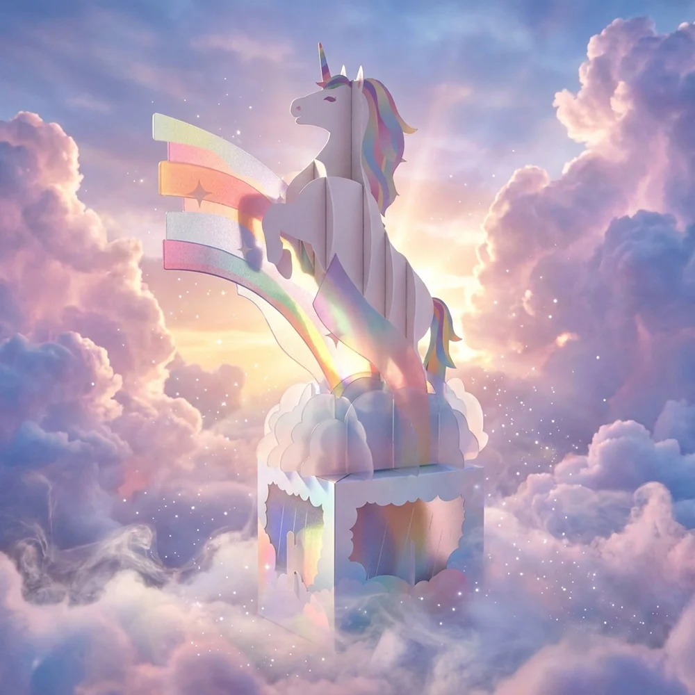 Lovepop Unicorn Unboxed Pop-Up Paper Sculpture - Image 2