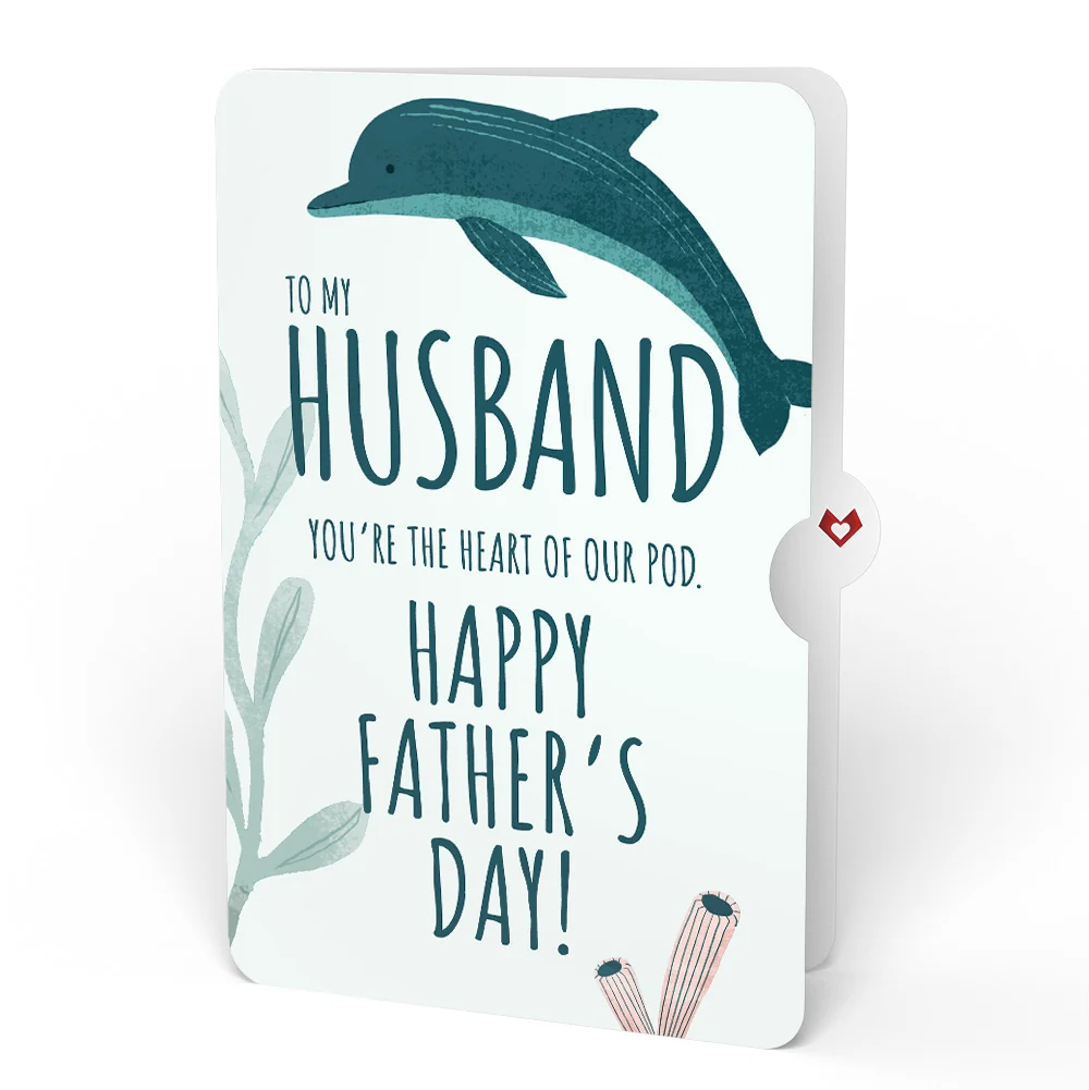 Lovepop Playful Dolphins Father’s Day Pop-Up Card and Sentiment Set for Husband - Image 4