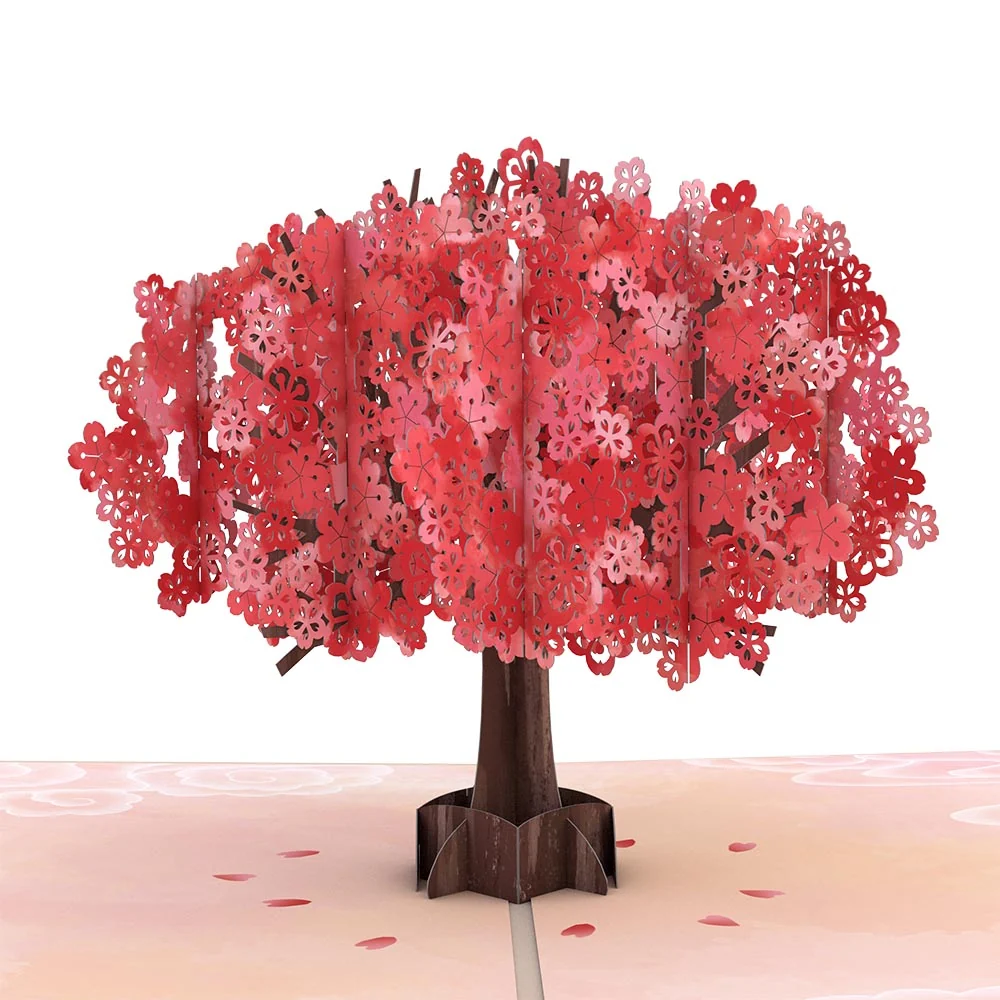 Lovepop Mother's Day Red Sakura Pop-Up Card - Image 2