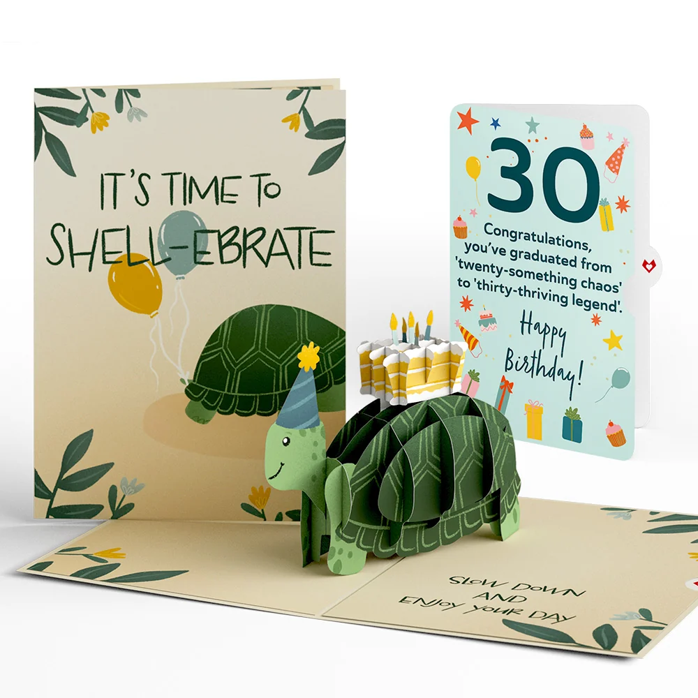 Lovepop Shell-ebrate 30th Birthday Turtle Pop-Up Card and Sentiment Set