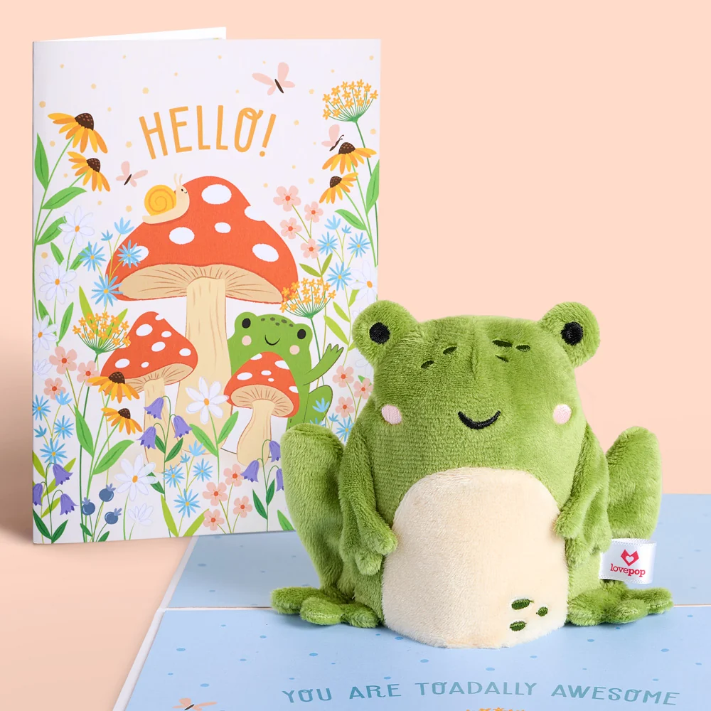 Lovepop 'Toadally Awesome' Plushpop Card