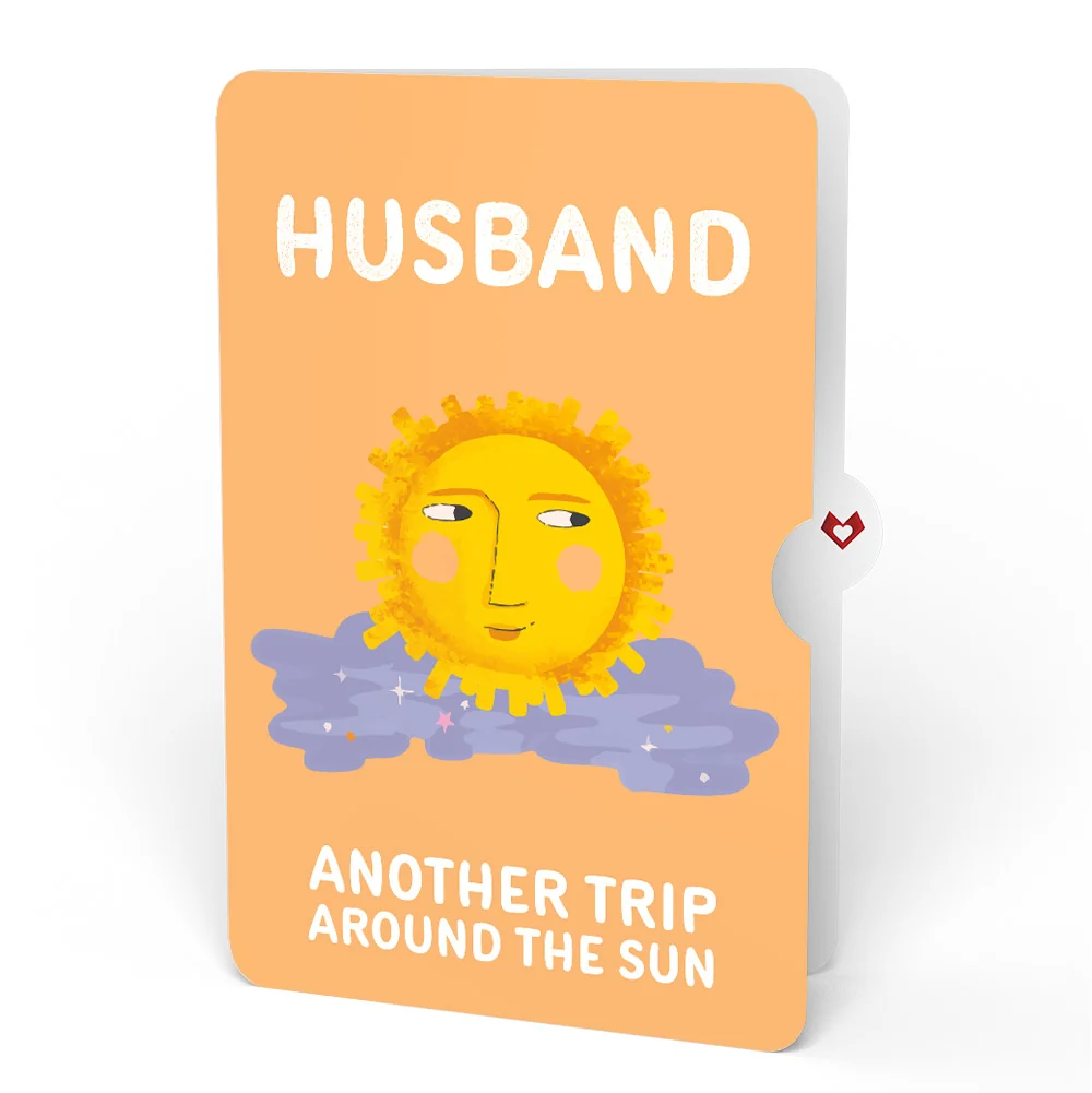 Lovepop Another Trip Around the Sun Birthday Light-Up Pop-Up Card and Sentiment Set for Husband - Image 4