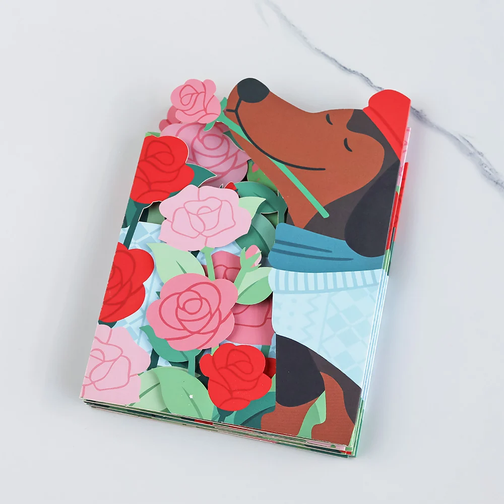 Lovepop Love You So Much Dog Loooooong Card (Expands to 2 feet) - Image 2