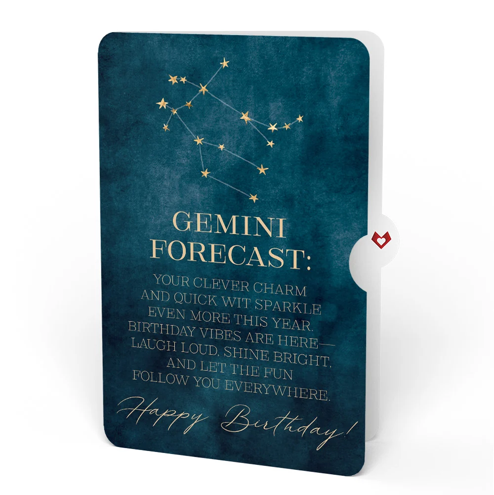 Lovepop Gemini Zodiac Birthday Pop-Up Card and Sentiment Set - Image 4