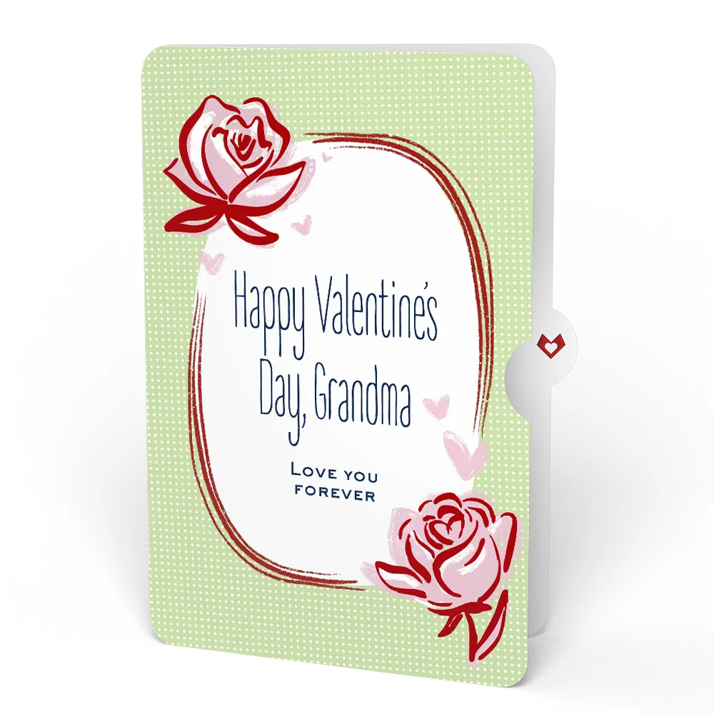 Lovepop Cherry Blossom Valentine Bouquet and Sentiment Set for Grandmother Vase - Image 4