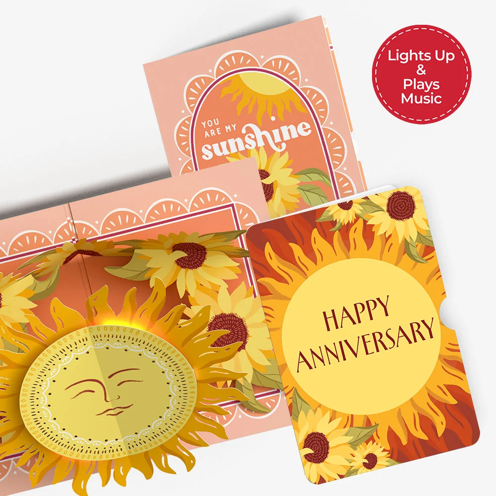 Lovepop You Are My Sunshine Anniversary Music and Lights Pop-Up Card and Sentiment Set