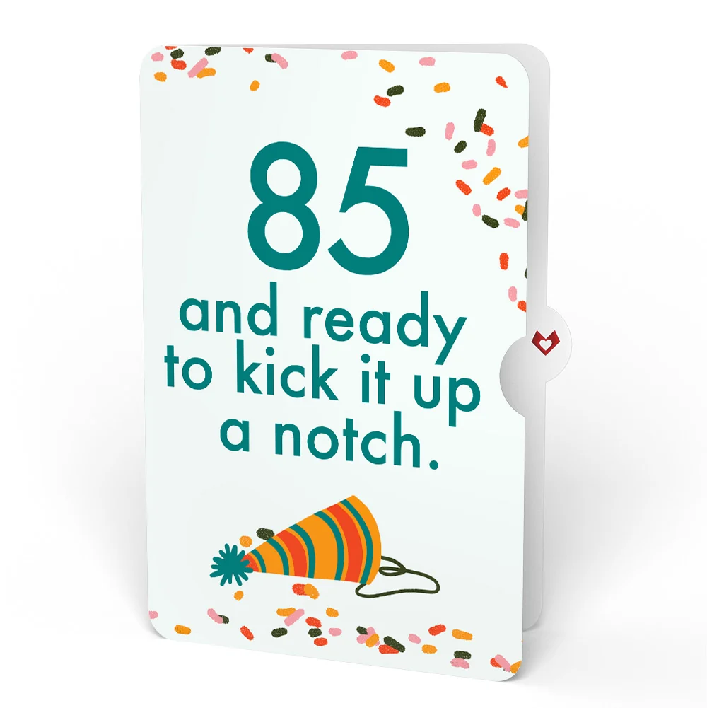 Lovepop Kick Ass Birthday Pop-Up Card and 85th Kick It Up Sentiment Set - Image 4