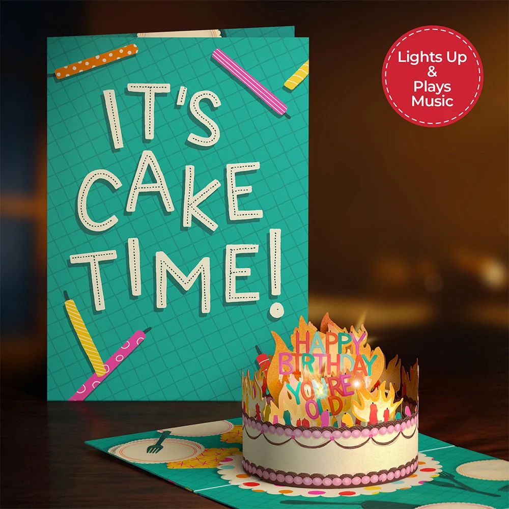 Lovepop Birthday Music & Lights Card 3-Pack Candle - Image 6