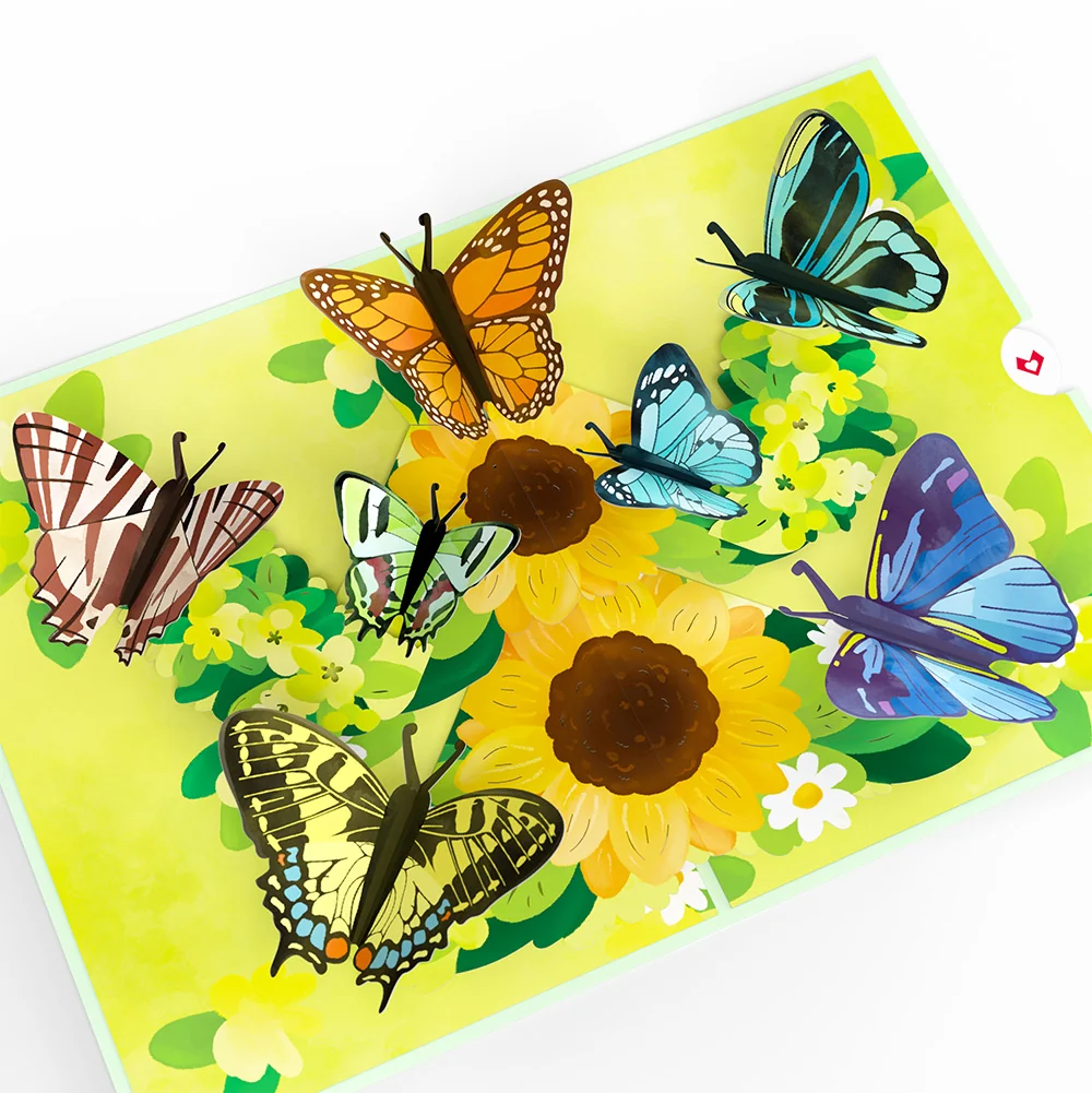 Lovepop Sunflower Butterflies St. Patrick’s Day Pop-Up Card and Sentiment Set - Image 3