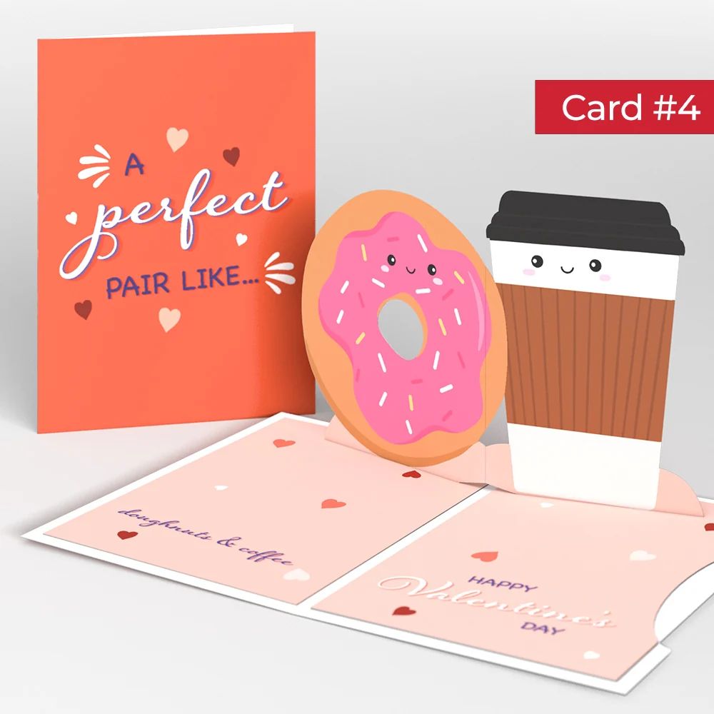 Lovepop We Go Together Like... Valentine's Day 4-in-1 Nesting Card Coffee - Image 12