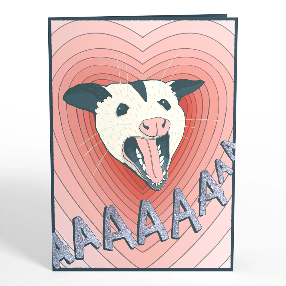 Lovepop Life Without You Is Trash Possums Pop-Up Card Lid - Image 6