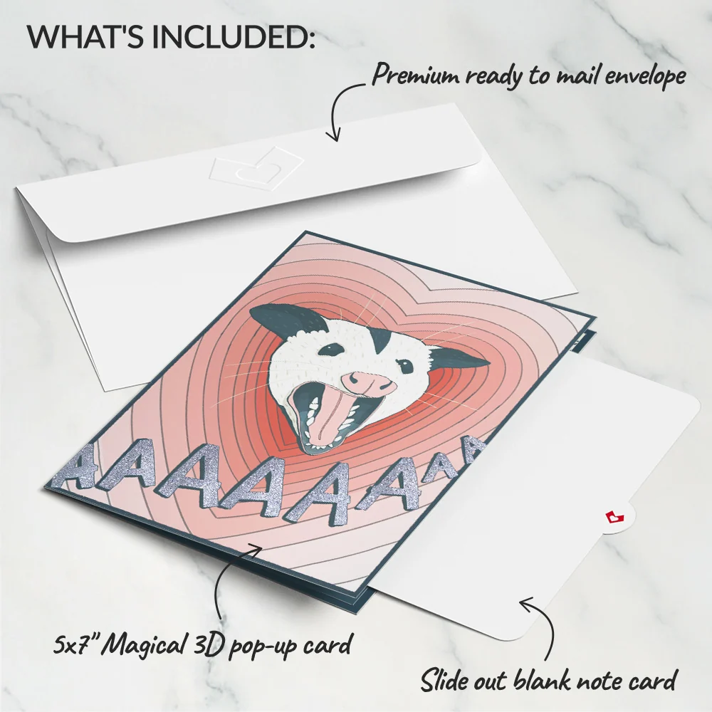 Lovepop Life Without You Is Trash Possums Pop-Up Card Lid - Image 7