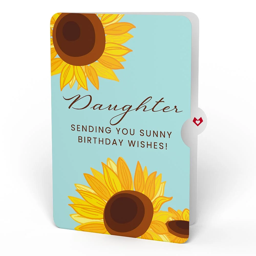 Lovepop Sunflower Birthday Pop-Up Card and Sentiment Set for Daughter - Image 4