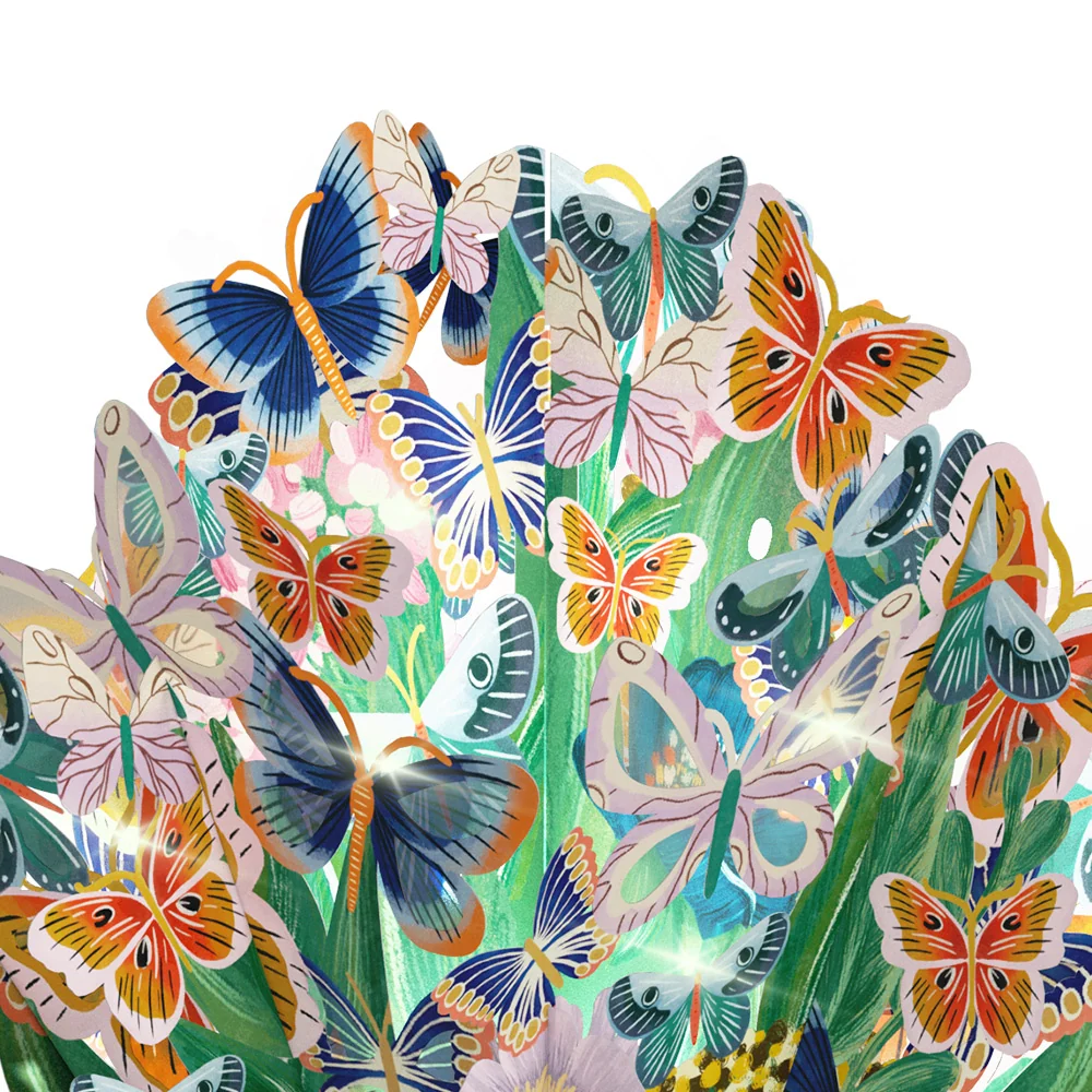Lovepop Butterfly Garden Easter Light-Up Bouquet and Sentiment Set for Wife Vase - Image 3