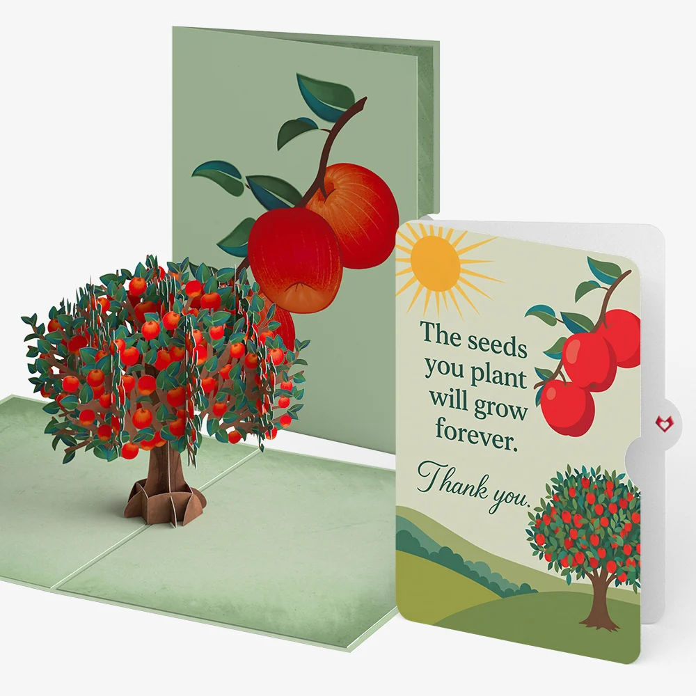 Lovepop Apple Tree Thank You Pop-Up Card and Growing Seeds Sentiment Set