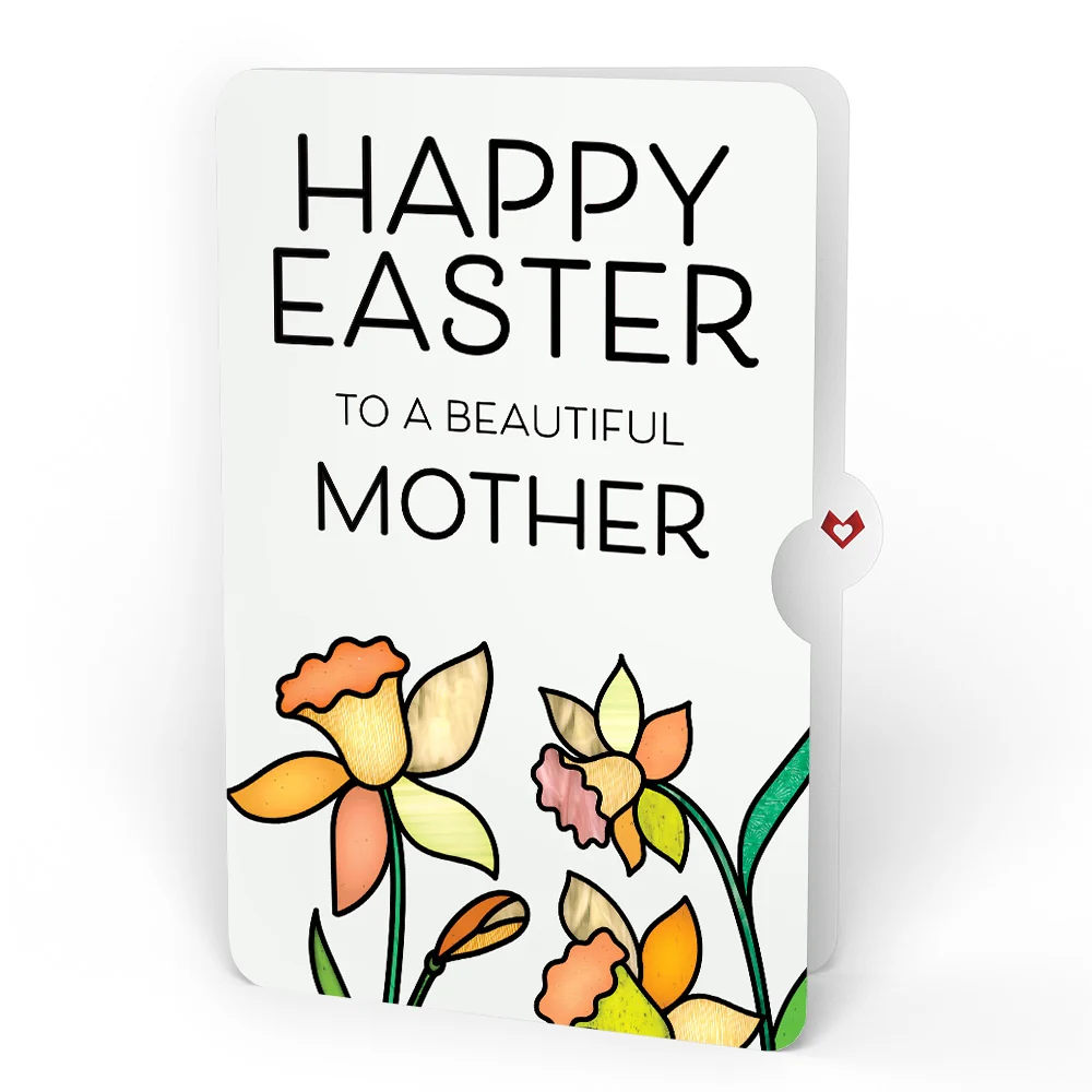 Lovepop Vibrant Tulip Easter Suncatcher Bouquet and Sentiment Set for Mom Glass - Image 4